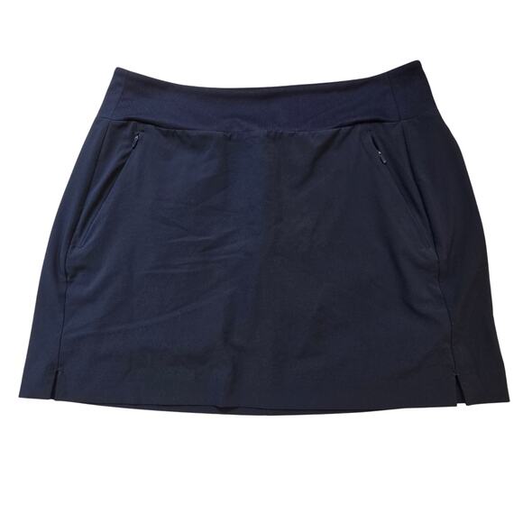 Athleta Soho Skort Blue Pockets Lined Skirt Pockets Women's Size 10 211382 - Picture 1 of 7